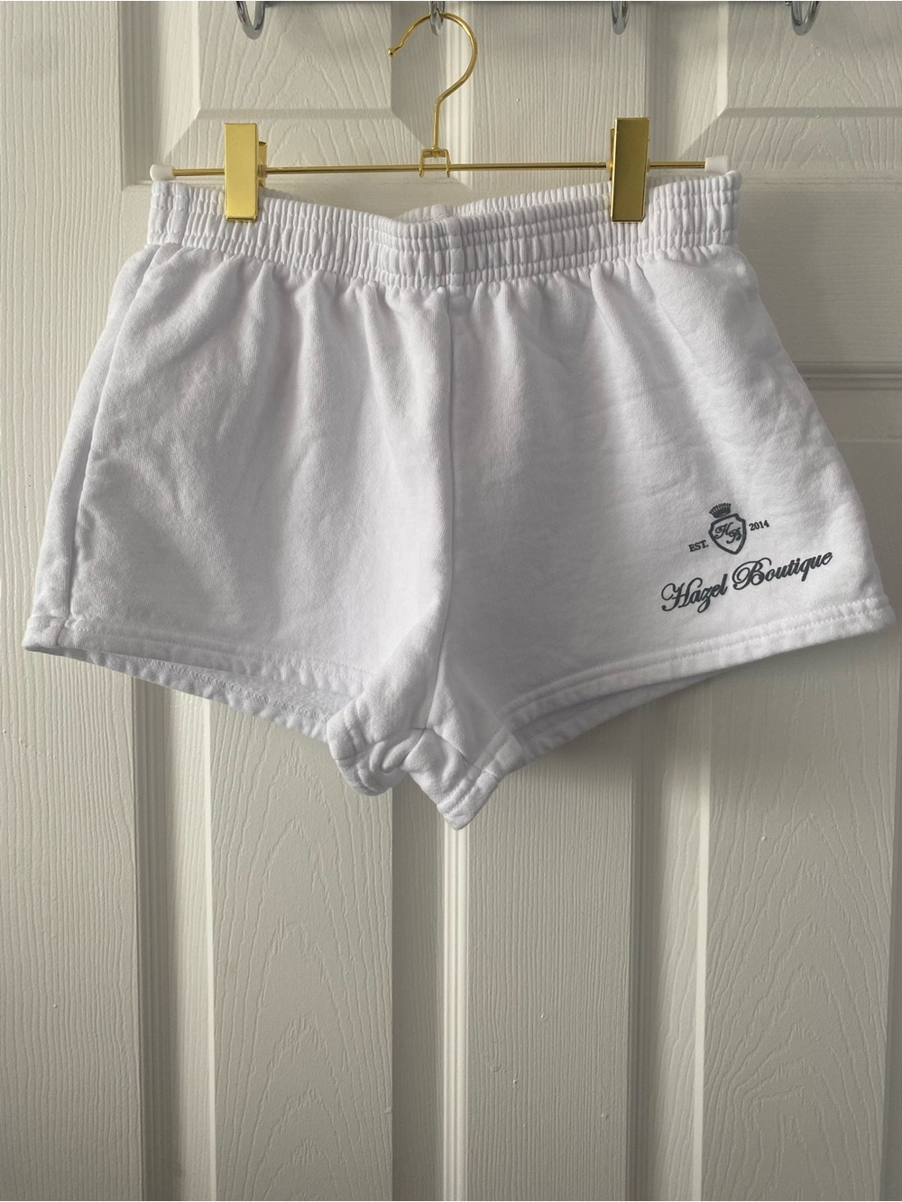 Hazel Boutique White Cozy Cotton Shorts